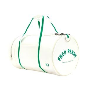 Fred Perry Vintage White  Barrel Bag